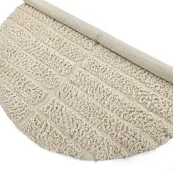 Pyöreät matot - Ikara Natural Cotton Shaggy (kerma)