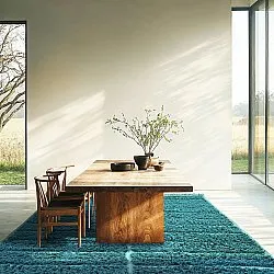 Ryijymatot - Ikara Natural Cotton Shaggy (turkoosi)