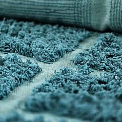 Ryijymatot - Ikara Natural Cotton Shaggy (turkoosi)