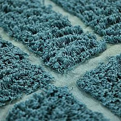 Pyöreät matot - Ikara Natural Cotton Shaggy (turkoosi)