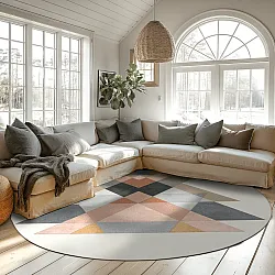 Pyöreät matot - Jeral (beige/multi)