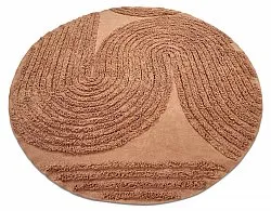 Pyöreä matot - Jovie Natural Cotton Shaggy (terrakotta)