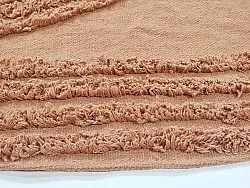 Pyöreä matot - Jovie Natural Cotton Shaggy (terrakotta)