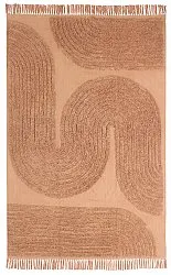 Ryijymatot - Jovie Natural Cotton Shaggy (terrakotta)
