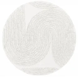 Pyöreä matot - Jovie Natural Cotton Shaggy (offwhite)