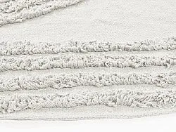 Pyöreä matot - Jovie Natural Cotton Shaggy (offwhite)