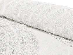 Pyöreä matot - Jovie Natural Cotton Shaggy (offwhite)