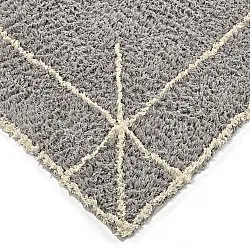Ryijymatot - Kairi Natural Cotton Shaggy (harmaa/beige)