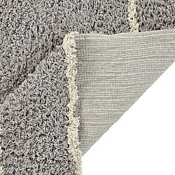 Ryijymatot - Kairi Natural Cotton Shaggy (harmaa/beige)