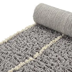Ryijymatot - Kairi Natural Cotton Shaggy (harmaa/beige)