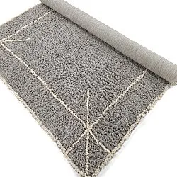 Ryijymatot - Kairi Natural Cotton Shaggy (harmaa/beige)