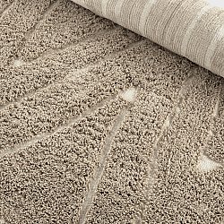 Ryijymatot - Kindon Natural Cotton Shaggy (beige/valkoinen)