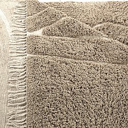 Ryijymatot - Kindon Natural Cotton Shaggy (beige/valkoinen)
