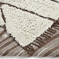 Ryijymatot - Kindon Natural Cotton Shaggy (luonnonvalkoinen/ruskea)