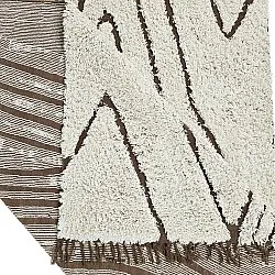 Ryijymatot - Kindon Natural Cotton Shaggy (luonnonvalkoinen/ruskea)