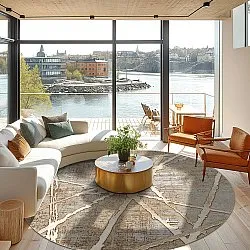 Pyöreät matot - Lagos (beige)