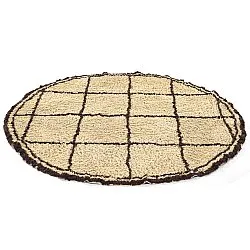 Pyöreät matot - Lana Natural Cotton Shaggy (beige/ruskea)