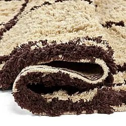 Pyöreät matot - Lana Natural Cotton Shaggy (beige/ruskea)