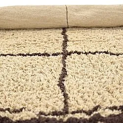 Pyöreät matot - Lana Natural Cotton Shaggy (beige/ruskea)
