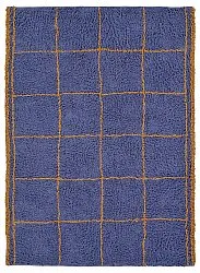 Ryijymatot - Lana Natural Cotton Shaggy (sininen/keltainen)