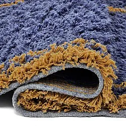 Ryijymatot - Lana Natural Cotton Shaggy (sininen/keltainen)