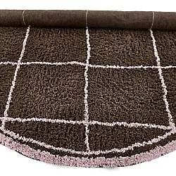 Pyöreät matot - Lana Natural Cotton Shaggy (ruskea)
