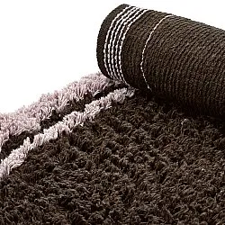 Pyöreät matot - Lana Natural Cotton Shaggy (ruskea)