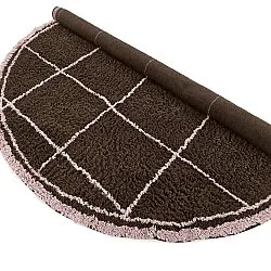 Pyöreät matot - Lana Natural Cotton Shaggy (ruskea)