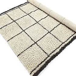 Ryijymatot - Lana Natural Cotton Shaggy (kerma/tummanharmaa)