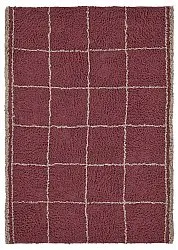Ryijymatot - Lana Natural Cotton Shaggy (taupe/punainen)