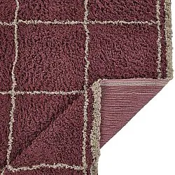 Ryijymatot - Lana Natural Cotton Shaggy (taupe/punainen)