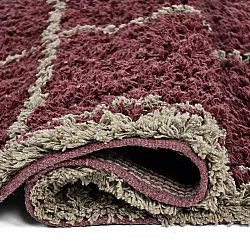 Ryijymatot - Lana Natural Cotton Shaggy (taupe/punainen)