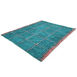 Ryijymatot - Lana Natural Cotton Shaggy (turkoosi/vaaleanpunainen)