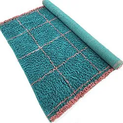 Ryijymatot - Lana Natural Cotton Shaggy (turkoosi/vaaleanpunainen)