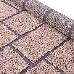 Ryijymatot - Lindley Natural Cotton Shaggy (pinkki/violetti)