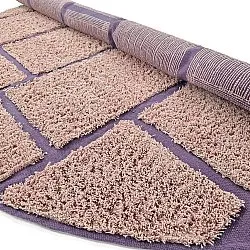 Pyöreä matot - Lindley Natural Cotton Shaggy (pinkki/violetti)