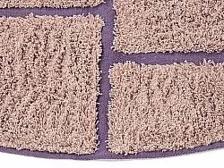 Pyöreä matot - Lindley Natural Cotton Shaggy (pinkki/violetti)