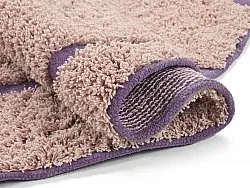 Pyöreä matot - Lindley Natural Cotton Shaggy (pinkki/violetti)