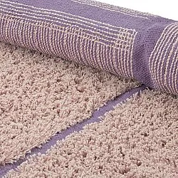 Pyöreä matot - Lindley Natural Cotton Shaggy (pinkki/violetti)