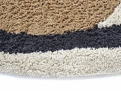 Pyöreä matot - Mantona Natural Cotton Shaggy (multi)