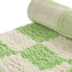 Ryijymatot - Maranello Natural Cotton Shaggy (vihreä)