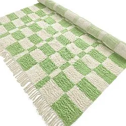 Ryijymatot - Maranello Natural Cotton Shaggy (vihreä)