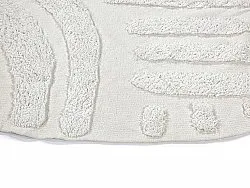 Pyöreä matot - Margo Natural Cotton Shaggy (offwhite)