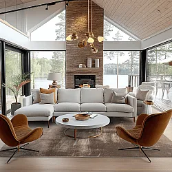 Wilton-matto - Olmedo (harmaa/beige)