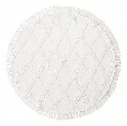 Pyöreä matot - Pamplona Natural Cotton Shaggy (offwhite)