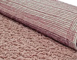 Pyöreä matot - Pione Natural Cotton Shaggy (vaaleanpunainen)