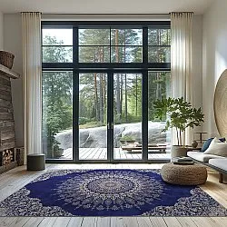 Wilton-matto - Sandrigo (sininen/beige)