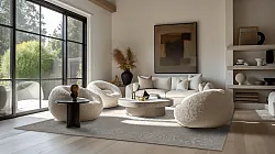 Wilton-matto - Santi (beige/valkoinen)