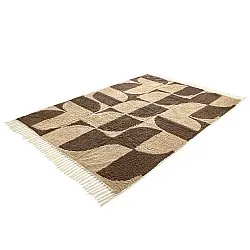 Ryijymatot - Siberia Natural Cotton Shaggy (beige/ruskea)