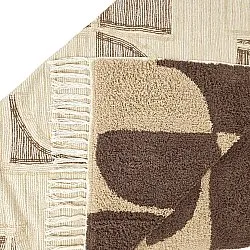 Ryijymatot - Siberia Natural Cotton Shaggy (beige/ruskea)